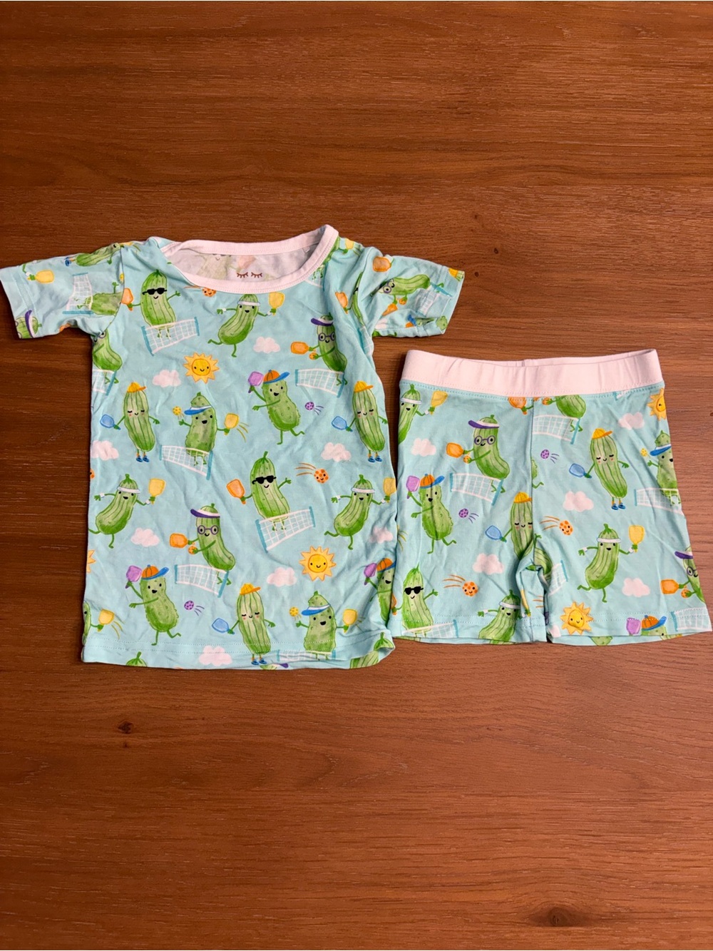 Little Sleepies Pickle Power 2-Piece Pajama Shorts Set